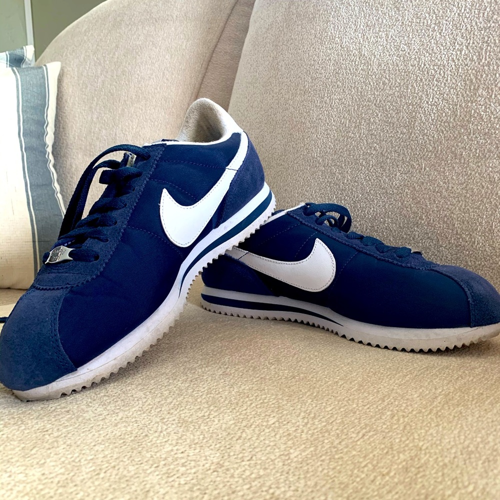 Navy Nike Cortez. Worn very few times, like new.